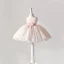 Lovely Pearl Pink Flower Girl Dresses 2020 Ball Gown See-through Scoop Neck Sleeveless Flower Sash Short Ruffle Wedding Party Dresses