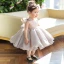 Elegant Grey Organza Birthday Flower Girl Dresses 2020 Princess Scoop Neck Sleeveless Short Ruffle Wedding Party Dresses