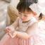 Lovely Pearl Pink Organza Birthday Flower Girl Dresses 2020 Ball Gown Scoop Neck Sleeveless Pearl Short Ruffle Wedding Party Dresses