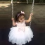 Lovely Blushing Pink Birthday Flower Girl Dresses 2020 Ball Gown Scoop Neck Sleeveless Bow Short Wedding Party Dresses