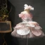 Charmant Rosa Geburtstag Blumenmädchenkleider 2020 Prinzessin Durchsichtige Rundhalsausschnitt Kurze Ärmel Pailletten Kurze Fallende Rüsche Rückenfreies Kleider Für Hochzeit