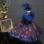Fairytale Royal Blue Birthday Flower Girl Dresses 2020 Ball Gown Scoop Neck Sleeveless Sequins Short Ruffle Wedding Party Dresses