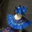 Fairytale Royal Blue Birthday Flower Girl Dresses 2020 Ball Gown Scoop Neck Sleeveless Sequins Short Ruffle Wedding Party Dresses