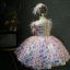 Fancy Blushing Pink Birthday Flower Girl Dresses 2020 Ball Gown See-through V-Neck Sleeveless Feather Sequins Flower Short Ruffle Wedding Party Dresses