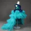 High Low Jade Green Birthday Flower Girl Dresses 2020 Ball Gown Scoop Neck Cap Sleeves Sequins Asymmetrical Cascading Ruffles Wedding Party Dresses