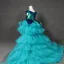 High Low Jade Green Birthday Flower Girl Dresses 2020 Ball Gown Scoop Neck Cap Sleeves Sequins Asymmetrical Cascading Ruffles Wedding Party Dresses