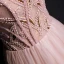 Fine Rødmende Rosa Selskapskjoler 2020 Prinsesse Kjæreste Uten Ermer Beading Glitter Tyll Lange Buste Ryggløse Formelle Kjoler