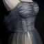 Illusion Gris Dégradé De Couleur Rougissant Rose Transparentes Robe De Soirée 2020 Princesse Bretelles Spaghetti Manches Courtes Paillettes Perlage Glitter Tulle Longue Volants Dos Nu Robe De Ceremonie