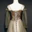 Chic / Beautiful Army Green Evening Dresses  2020 A-Line / Princess Spaghetti Straps Puffy Long Sleeve Beading Sash Floor-Length / Long Ruffle Backless Formal Dresses