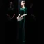 Affordable Dark Green Velour Winter Evening Dresses  2020 Trumpet / Mermaid See-through Scoop Neck 3/4 Sleeve Rhinestone Floor-Length / Long Formal Dresses