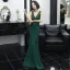 Sexy Bordeaux Robe De Soirée 2020 Trompette / Sirène Col v profond Sans Manches Percé Appliques En Dentelle Perlage Train De Balayage Volants Dos Nu Robe De Ceremonie
