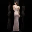 Abordable Or Rose Paillettes Robe De Soirée 2020 Trompette / Sirène V-Cou Sans Manches Longue Volants Dos Nu Robe De Ceremonie
