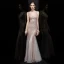 Scintillantes Or Rose Paillettes Robe De Soirée 2020 Trompette / Sirène V-Cou Sans Manches Longue Volants Dos Nu Robe De Ceremonie