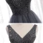 Best Grey Dancing Prom Dresses 2020 A-Line / Princess V-Neck Sleeveless Beading Floor-Length / Long Ruffle Backless Formal Dresses