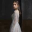 Illusion Gris Transparentes Robe De Soirée 2020 Princesse Encolure Dégagée Sans Manches Perlage Faux Diamant Train De Balayage Volants Robe De Ceremonie