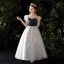Chic / Beautiful Grey Flower Girl Dresses 2020 A-Line / Princess See-through High Neck Sleeveless Appliques Lace Beading Sequins Floor-Length / Long Ruffle