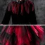 Halloween Cosplay Red Flower Girl Dresses 2020 Ball Gown Scoop Neck Long Sleeve Appliques Lace Sequins Knee-Length Cascading Ruffles