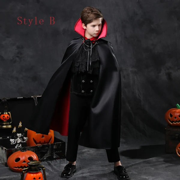 Halloween Cosplay Noire Costumes De Mariage pour garçons 2020 Rouge Gilet