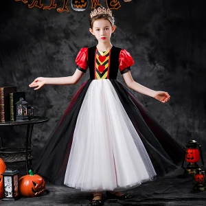 Halloween Cosplay Multi Colors Flower Girl Dresses 2020 Princess Scoop Neck Detachable Puffy 3 4 Sleeve Ankle Length Ruffle