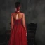 Vintage / Retro Burgundy Dancing Prom Dresses 2020 A-Line / Princess See-through High Neck Long Sleeve Beading Floor-Length / Long Ruffle Backless Formal Dresses