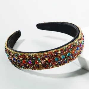 Mode Multi Färger Rhinestone Hair Hoop 2020 Hårsmycken Tillbehör