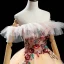 Chic / Belle Champagne Dansant Robe De Bal 2020 Robe Boule De l'épaule Manches Courtes Dos Nu Appliques En Dentelle Paillettes Longue Volants Robe De Ceremonie