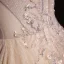 High-end Pearl Pink Dancing Prom Dresses 2020 A-Line / Princess Off-The-Shoulder Short Sleeve Sequins Beading Glitter Tulle Floor-Length / Long Ruffle Backless Formal Dresses