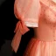 High-end Watermelon Dancing Prom Dresses 2020 A-Line / Princess Deep V-Neck Puffy Short Sleeve Beading Glitter Tulle Floor-Length / Long Ruffle Backless Formal Dresses