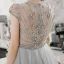 Haut de Gamme Bleu Ciel Robe De Bal 2020 Princesse Transparentes Encolure Dégagée Sans Manches Perlage Faux Diamant Glitter Tulle Train De Balayage Volants Dos Nu