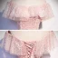 Meilleur Perle Rose Dentelle Robe De Soirée 2020 Trompette / Sirène De l'épaule Manches Courtes Perlage Train De Balayage Volants Dos Nu Robe De Ceremonie