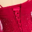 Chic / Belle Rouge Dansant Robe De Bal 2020 Princesse Bretelles Spaghetti Manches Courtes Perlage Longue Volants Dos Nu Robe De Ceremonie