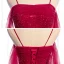 Chic / Belle Rouge Dansant Robe De Bal 2020 Princesse Bretelles Spaghetti Manches Courtes Perlage Longue Volants Dos Nu Robe De Ceremonie