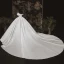 Simple Luxe Ivoire Satin La Mariée Robe De Mariée 2020 Robe Boule Bustier Sans Manches Dos Nu Cathedral Train Volants