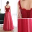 Chic / Belle Bordeaux Dansant Robe De Bal 2020 Princesse Bretelles Spaghetti Sans Manches Perlage Longue Volants Dos Nu Robe De Ceremonie