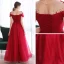 Elegant Burgundy Dancing Prom Dresses 2020 A-Line / Princess See-through Scoop Neck Short Sleeve Beading Floor-Length / Long Ruffle Backless Formal Dresses