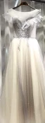 Élégant Marron Dansant Robe De Bal 2020 Princesse Transparentes Encolure Carrée Sans Manches Perlage Glitter Tulle Longue Volants Dos Nu Robe De Ceremonie