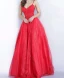Illusion Grey Dancing Prom Dresses 2020 A-Line / Princess Spaghetti Straps Sleeveless Appliques Lace Beading Glitter Tulle Floor-Length / Long Ruffle Backless Formal Dresses
