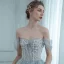 Chic Gris Robe De Bal 2020 Princesse De l'épaule Manches Courtes Perlage Glitter Tulle Train De Balayage Volants Dos Nu Robe De Ceremonie