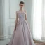 Elegant Lavendel Dancing Ballkjoler 2020 Prinsesse Kjæreste Uten Ermer Beading Glitter Tyll Lange Buste Ryggløse Formelle Kjoler