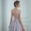 Elegant Lavendel Dancing Ballkjoler 2020 Prinsesse Kjæreste Uten Ermer Beading Glitter Tyll Lange Buste Ryggløse Formelle Kjoler