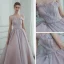 Elegant Lavendel Dancing Ballkjoler 2020 Prinsesse Kjæreste Uten Ermer Beading Glitter Tyll Lange Buste Ryggløse Formelle Kjoler