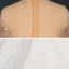 Luxury / Gorgeous Ivory See-through Bridal Wedding Dresses 2020 Ball Gown High Neck Long Sleeve Handmade  Beading Pearl Sequins Cathedral Train Ruffle
