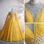 High End Gold Chiffon Ballkleider 2020 Ballkleid Stehkragen Lange Ärmel Perlenstickerei Pailletten Strass Lange Rüschen Rückenfreies Festliche Kleider