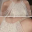 Luxe Champagne La Mariée Robe De Mariée 2020 Robe Boule Encolure Dégagée Sans Manches Dos Nu Perlage Paillettes Glitter Tulle Cathedral Train Volants