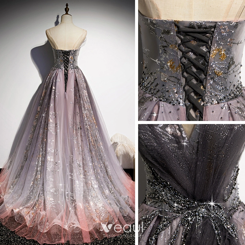 Sweetheart Strapless Long Prom Dresses, A-line Fancy 2020 Prom Dresses Sweetheart Strapless Long Prom Dresses, A-line Fancy 2020 Prom Dresses