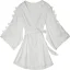 Sexy White Wedding Bridal Bridesmaid V-Neck 3/4 Sleeve Silk Robes 2020 Appliques Lace Sash