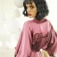 Modest / Simple Fuchsia V-Neck 3/4 Sleeve Wedding Bridal Robes 2020 Embroidered Sash