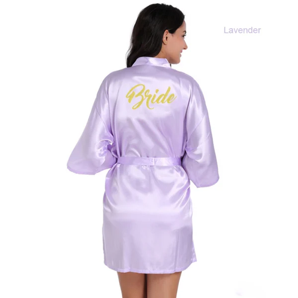 Simple Vert Jade Mariage La Mariée V-Cou 3/4 Manches Glitter Soie Peignoirs 2020 Ceinture