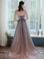 High End Marineblau Ballkleider Mit Schal 2020 A Linie Bandeau Ärmellos Perlenstickerei Glanz Tülle Sweep / Pinsel Zug Rüschen Rückenfreies Festliche Kleider