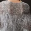 Haut de Gamme Gris Transparentes Tapis rouge Robe De Soirée Avec Châle 2020 Princesse Encolure Dégagée Sans Manches Plumes Perlage Paillettes Train De Balayage Volants Robe De Ceremonie